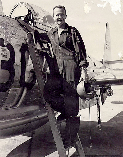 Me amd F84 at Turner AFB, Albany, Ga 1950